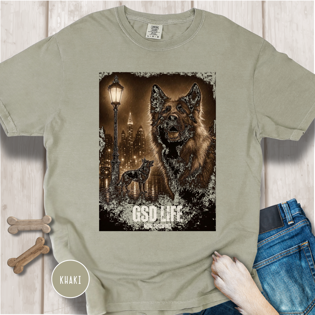 GSD Life film noir movie poster T-shirt