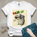 Hair of the Dog Pug with Beer T-shirt, Yellow stripes