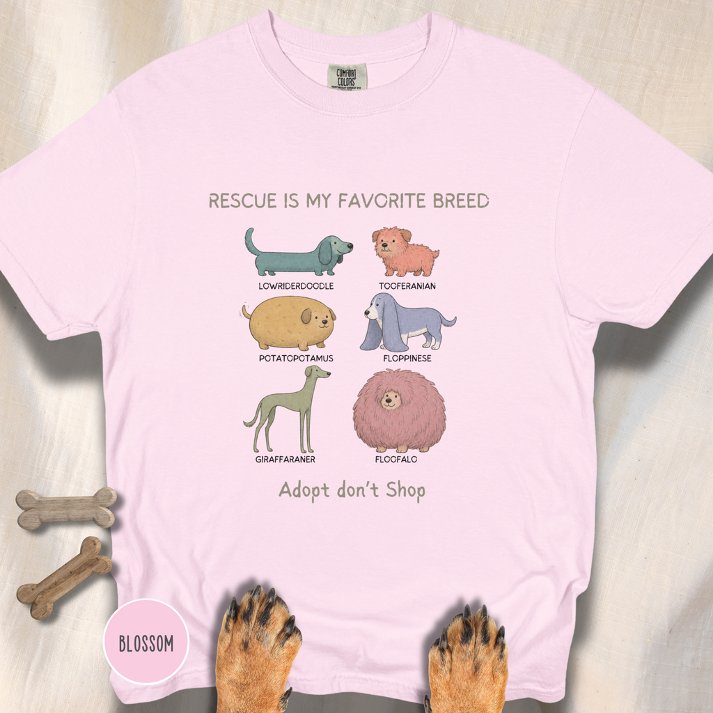 Rescue is My Favorite Breed  T-shirt