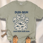 Shark Theme Song Paw Print T-shirt