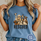 Rescued is My Favorite Breed Group Photo T-shirt