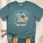 Coastal Dog Lover T-Shirt for Beach Loving Dog Moms