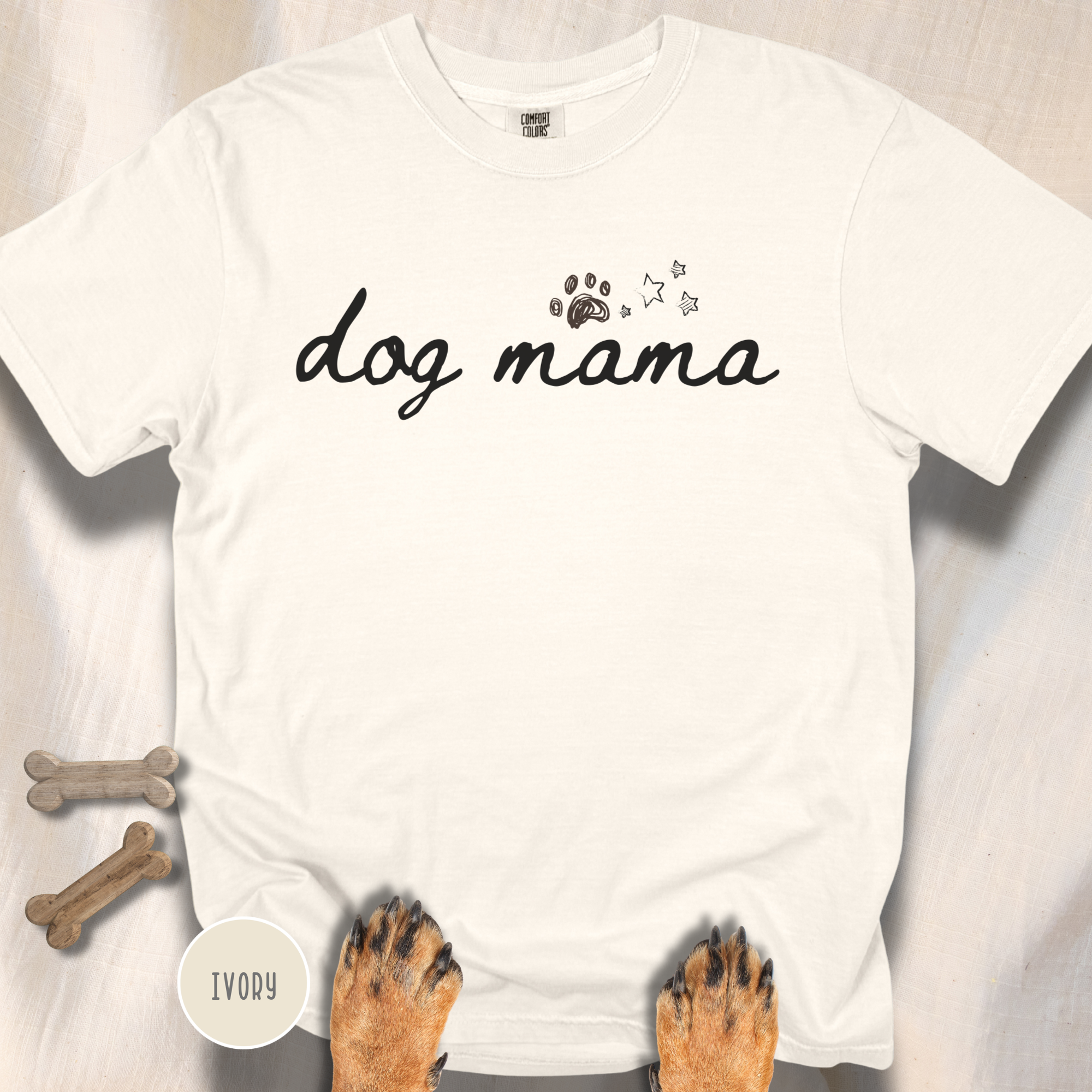 Dog Mama Paws & Stars T-shirt