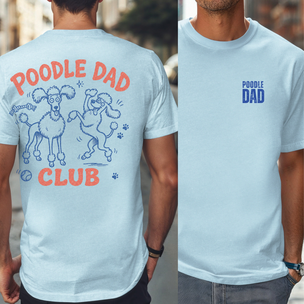 Poodle Dad Club T-Shirt for Proud Poodle Owners