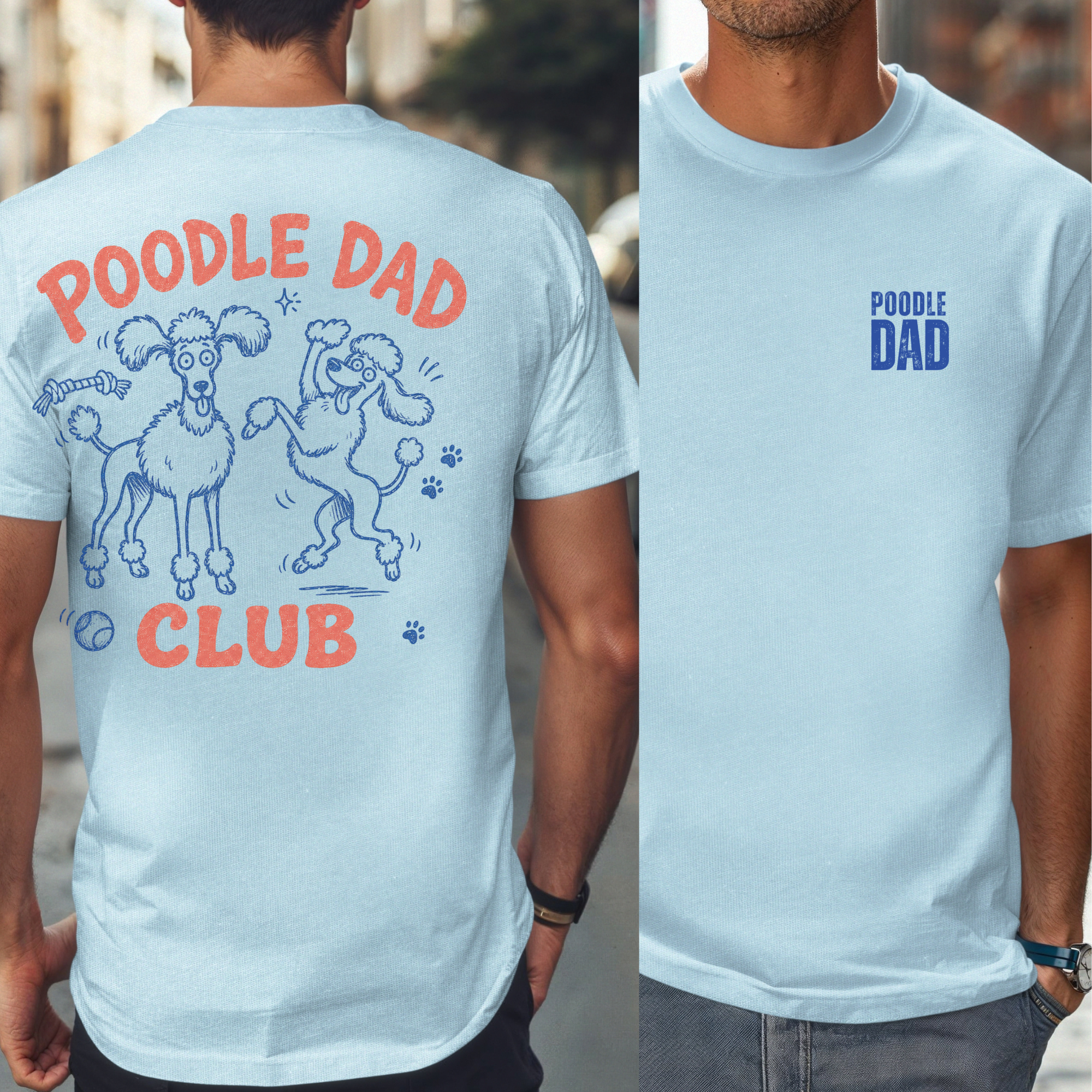 Poodle Dad Club T-Shirt for Proud Poodle Owners
