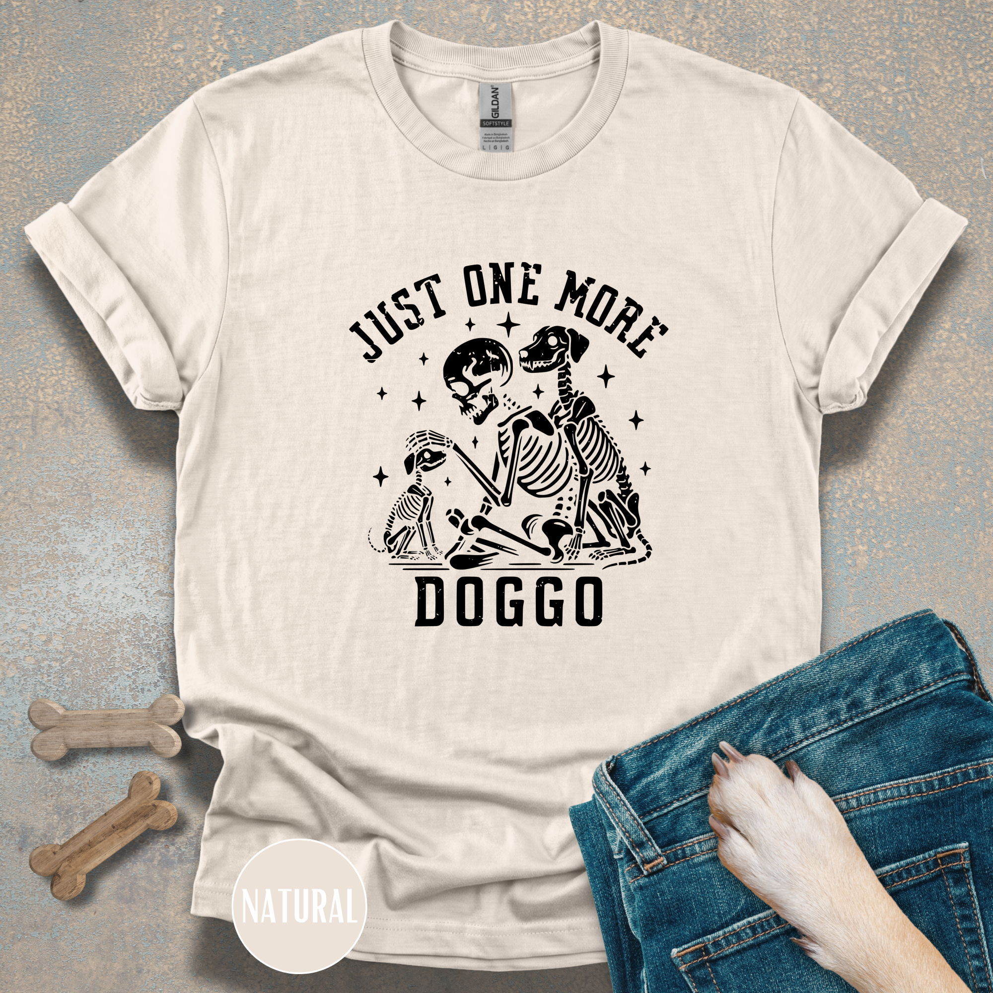Just One More Doggo Tee | Skeleton Rescue Dog Lover T-shirt