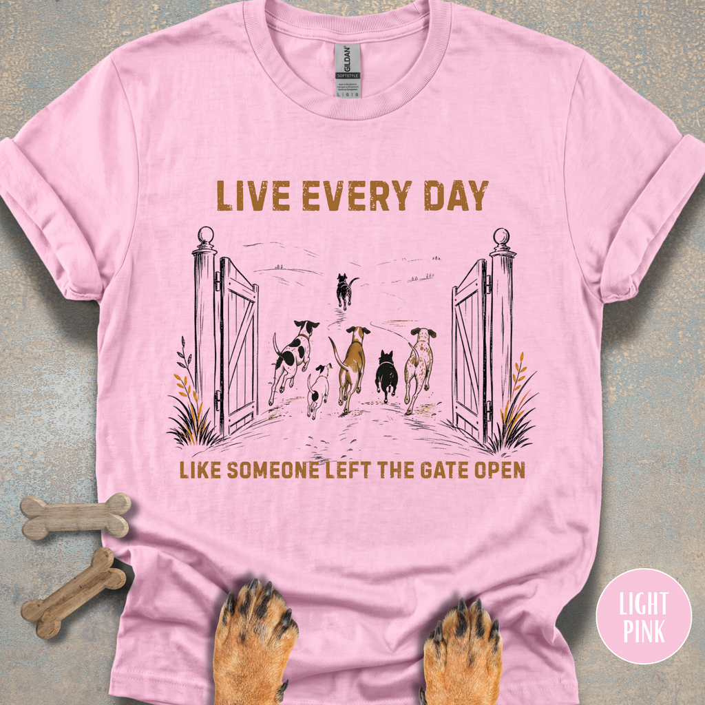 Live Every Day Like Someone Left the Gate Open T-shirt