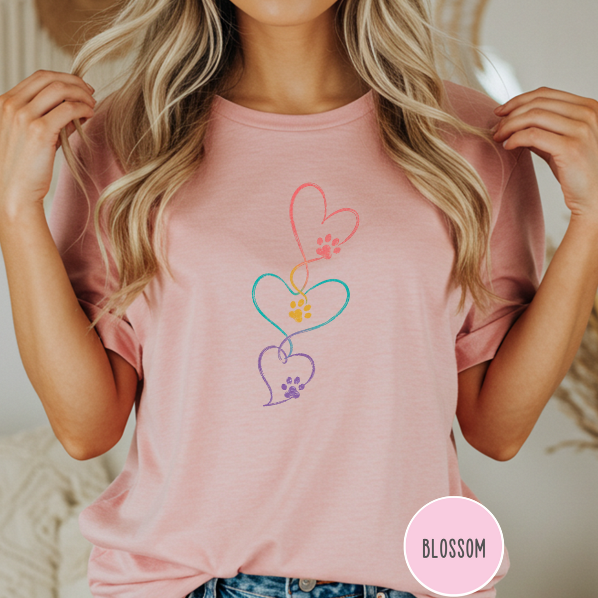 Heart Linked Paw T-shirt