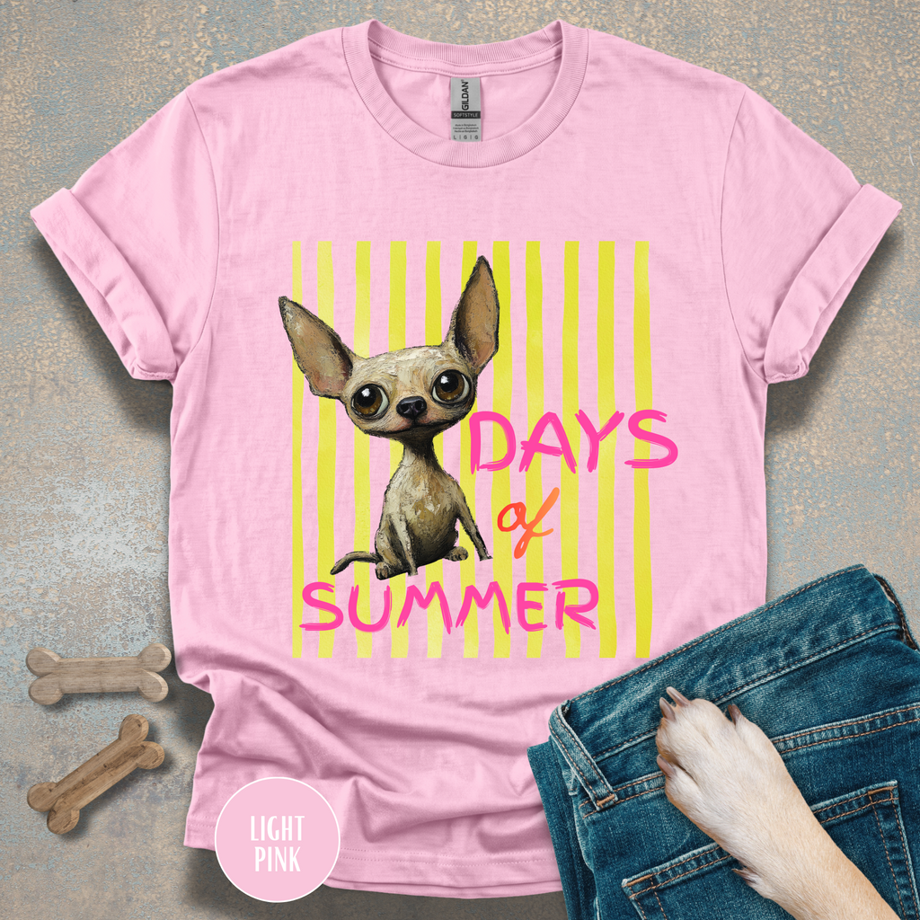 Dog Days of Summer Chihuahua Graphic T-Shirt