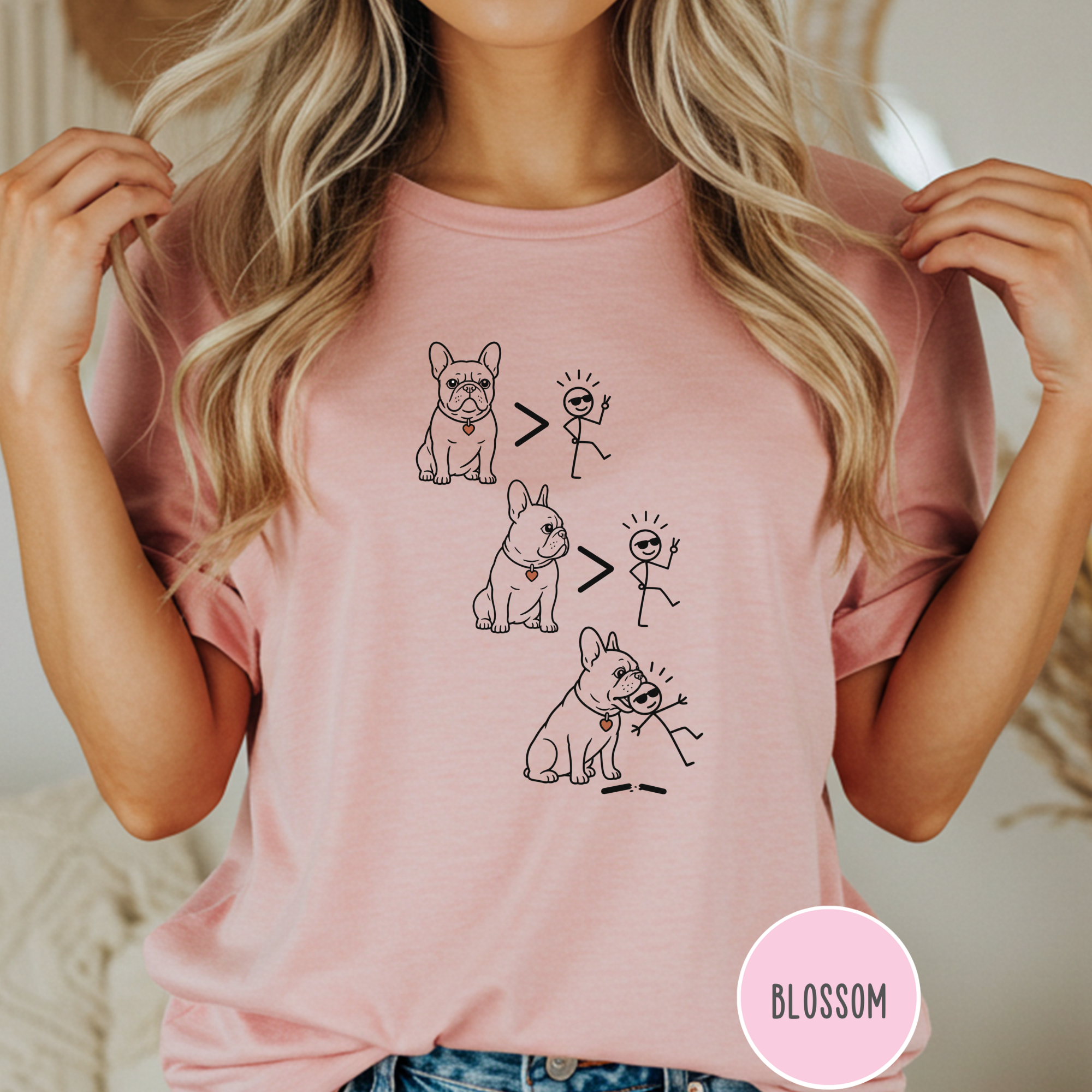 Frenchie > People Nom Nom  T-shirt