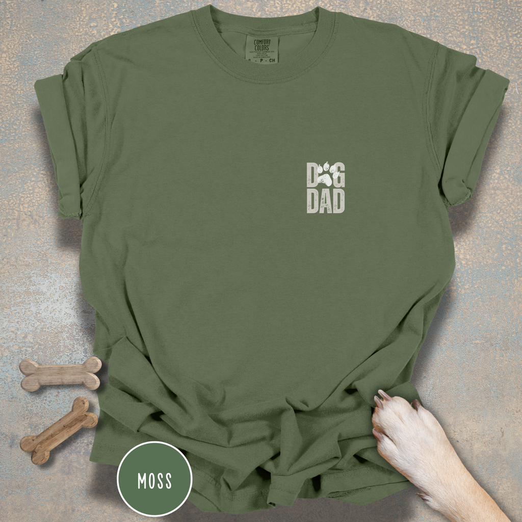 Personalized Best Dog Dad Ever Comfort Colors T-Shirt
