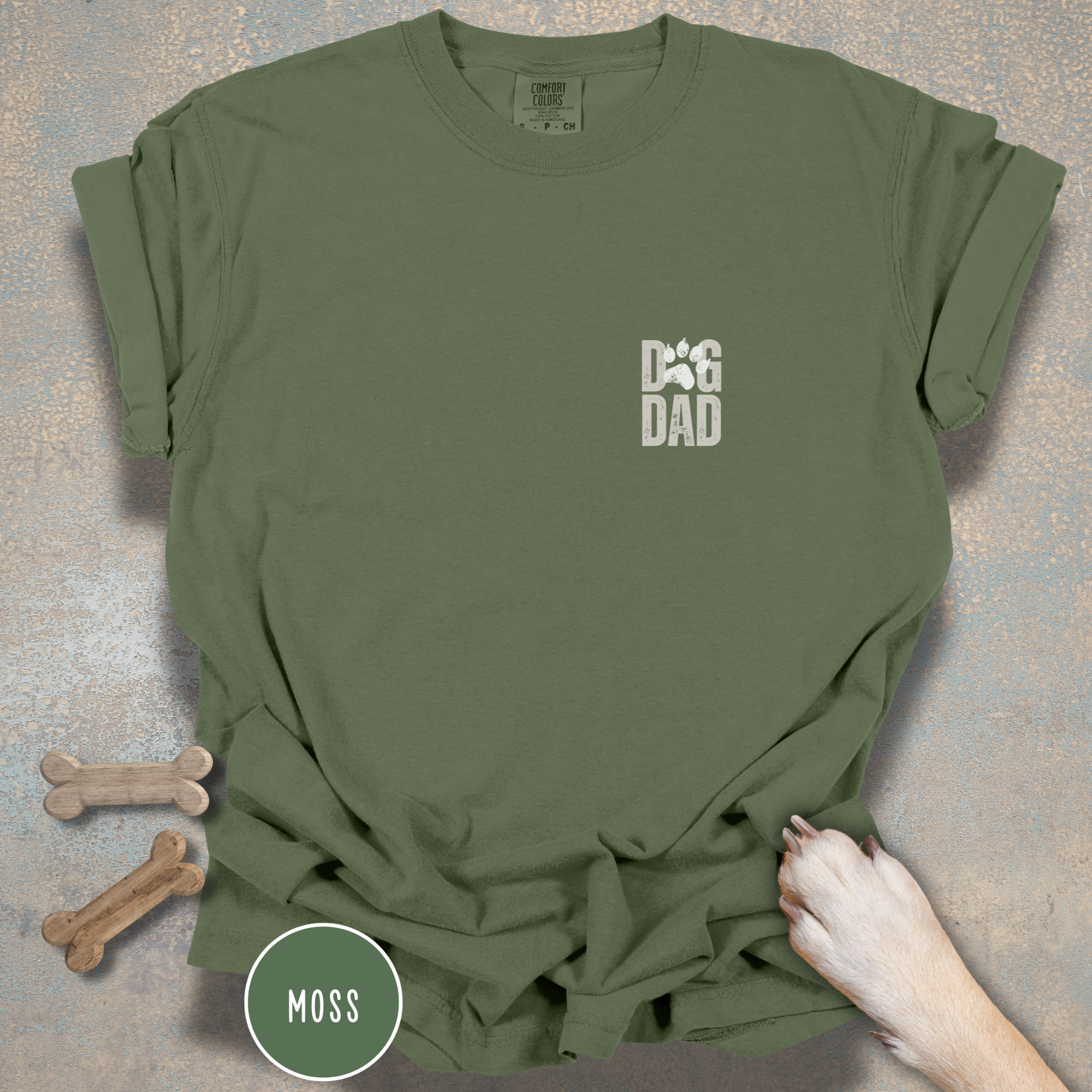 Personalized Best Dog Dad Ever Comfort Colors T-Shirt