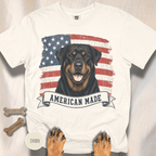 Rottweiler American Made USA flag T-shirt