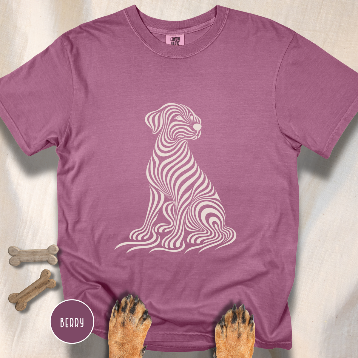 On My Wavelength Optical Art T-shirt