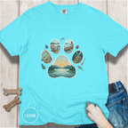 Lake Life Dog Paw T-Shirt