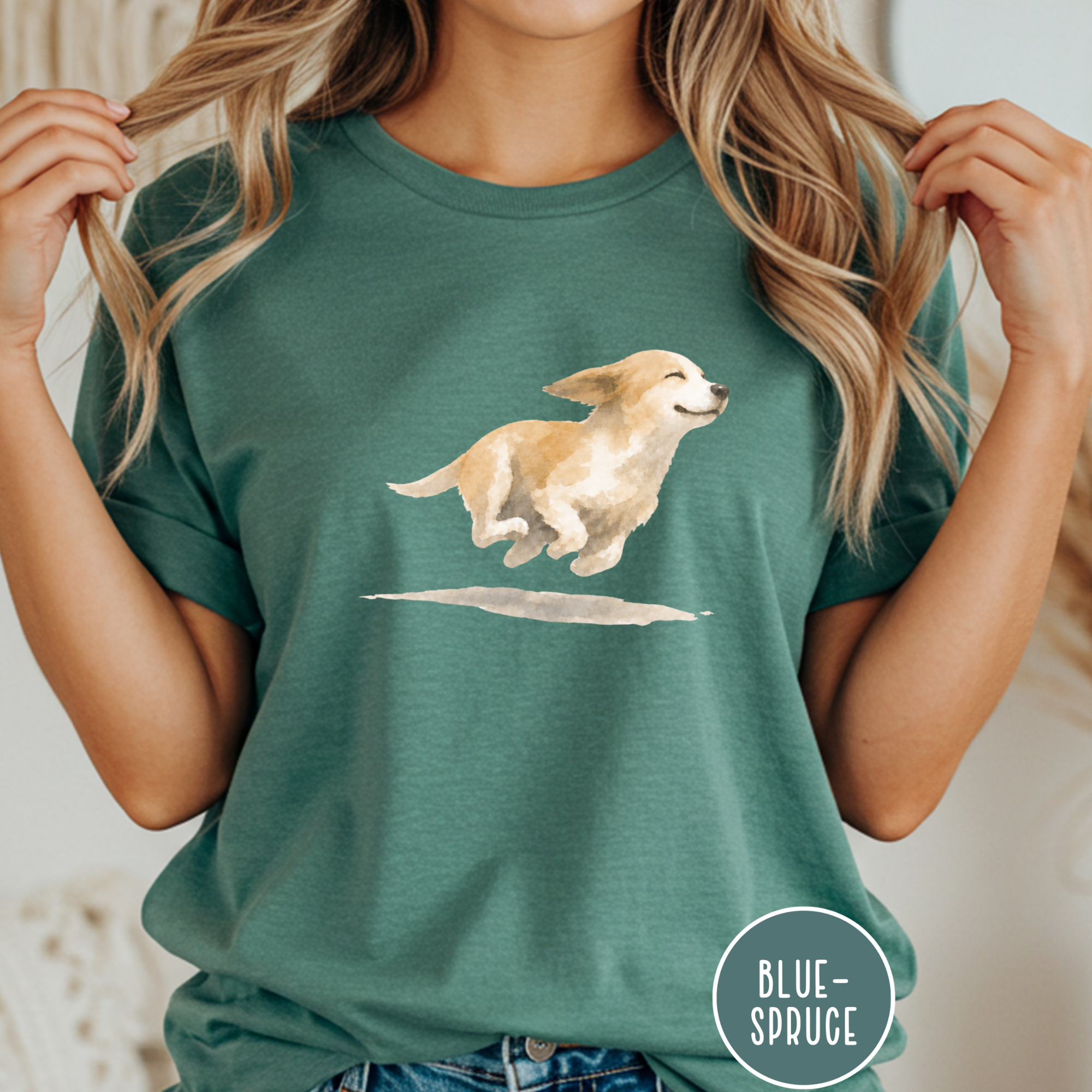 Dog Zoomies Watercolor T-Shirt