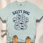 Salty Dog Shark Paw Print  T-shirt