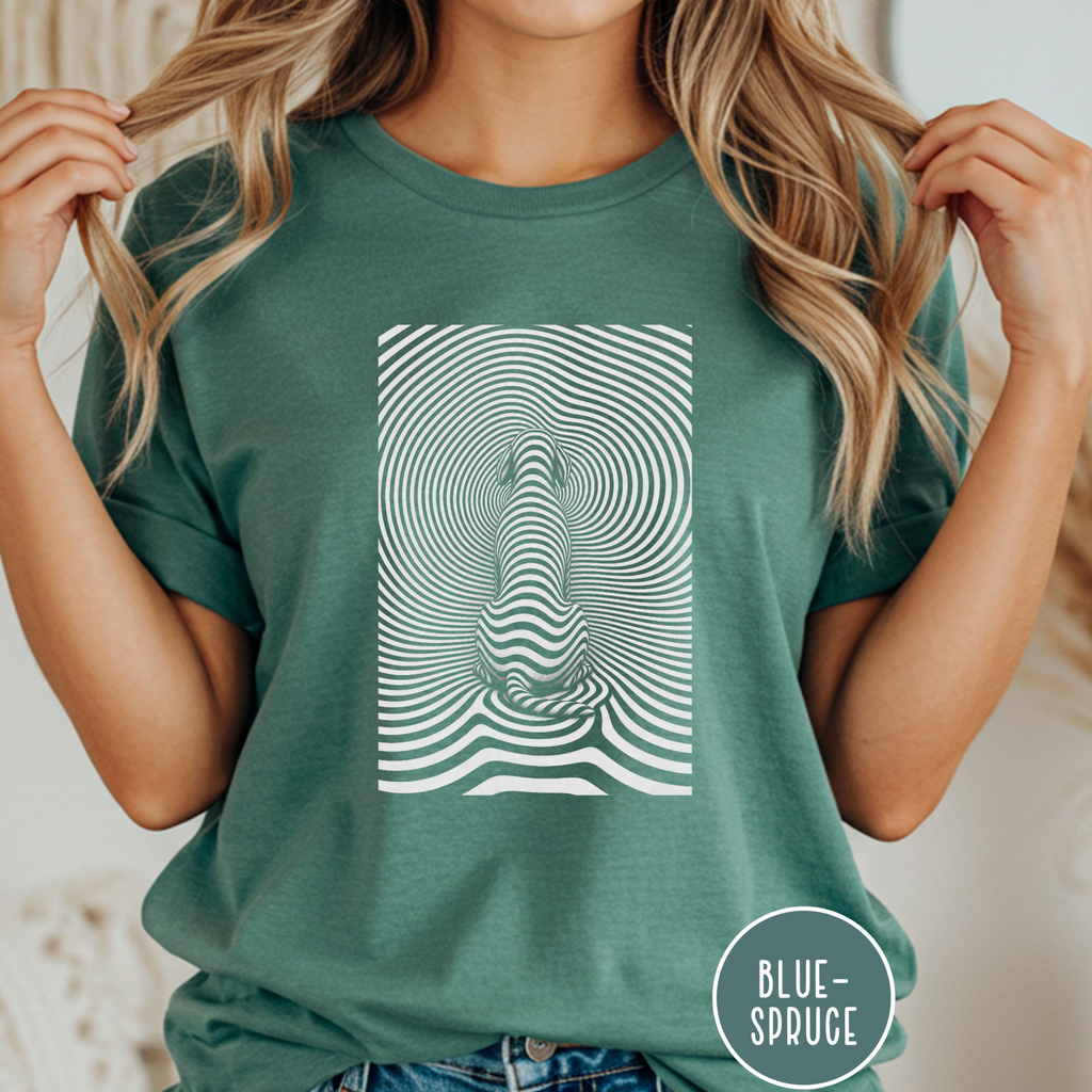 Gazing into Eternity Optical Art T-shirt