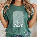 Gazing into Eternity Optical Art T-shirt