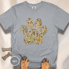 Honey Bee Vintage Botanical Dog Paw T-Shirt