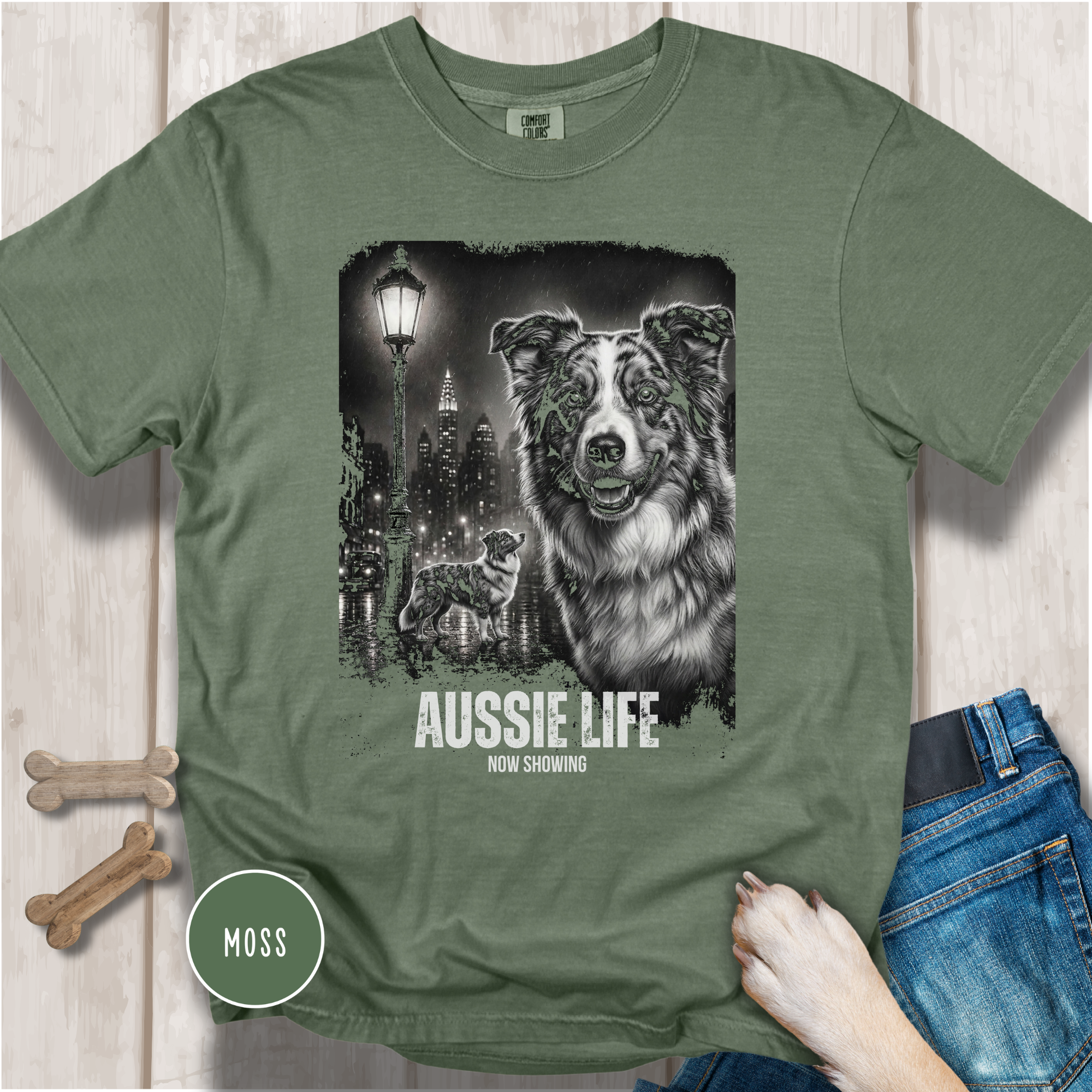 Aussie Life Film Noir Movie Poster T-shirt