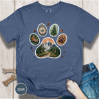 Trail Dog Paw Comfort Colors T-Shirt