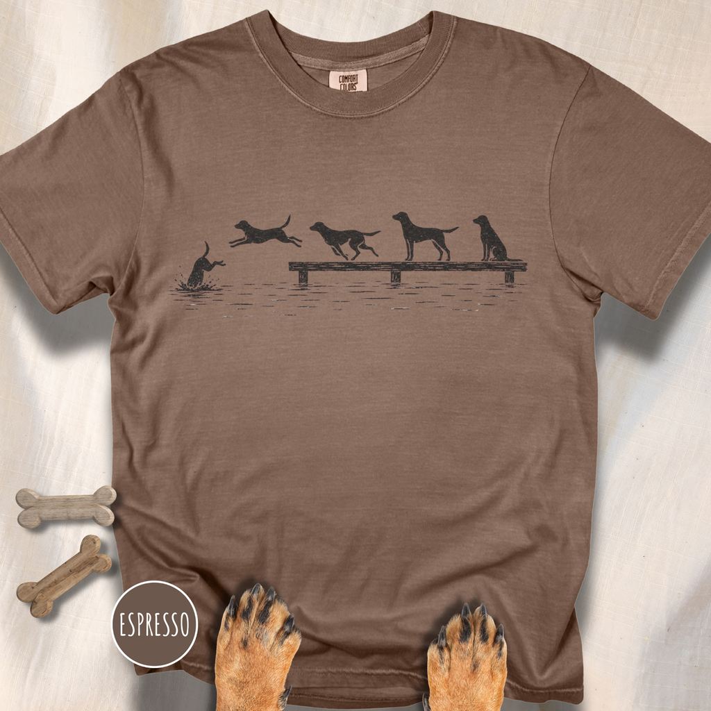 Dock Diving Dog T-Shirt