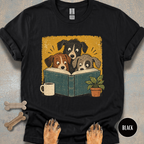 Dogs Reading a Book T-shirt