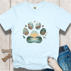 Lake Life Dog Paw T-Shirt