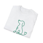 Doodle Dog-green- T-shirt