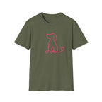 Doodle Dog-pink- T-shirt
