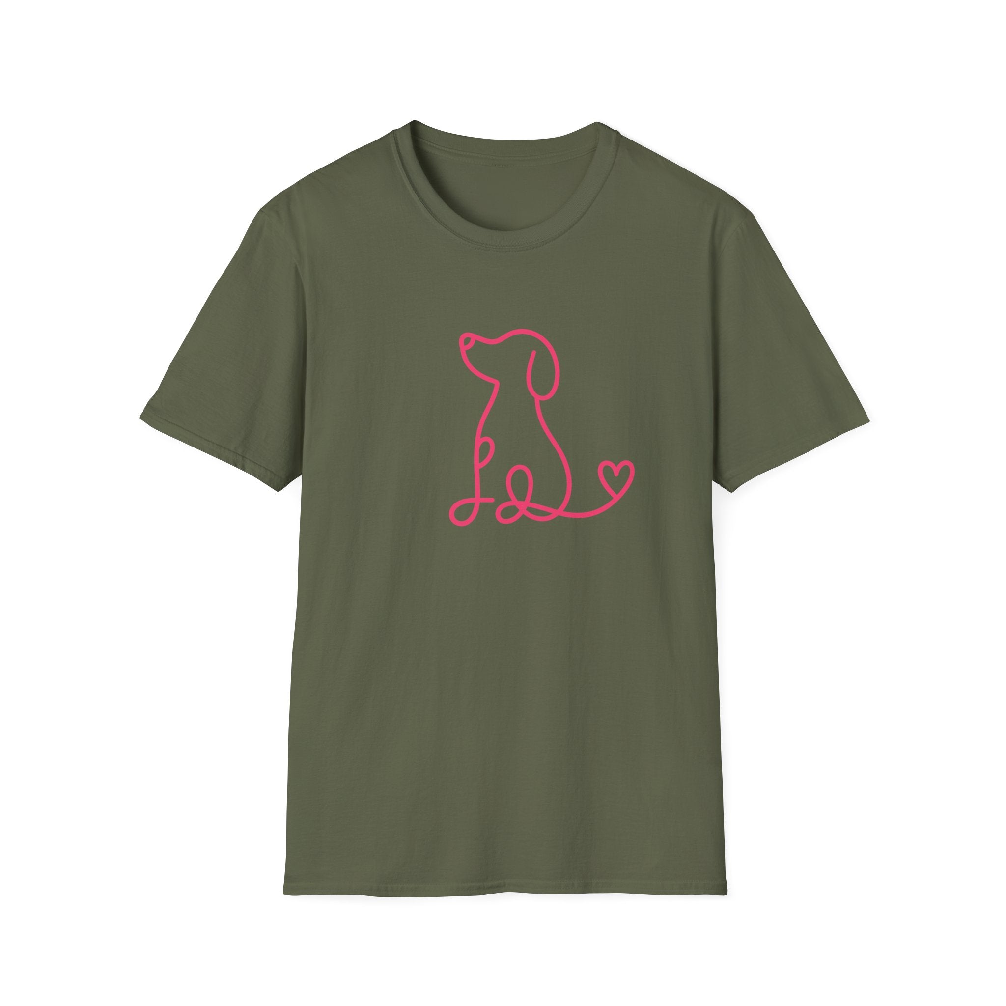 Doodle Dog-pink- T-shirt