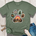 Adventure Buddy Dog Paw Comfort Colors T-Shirt