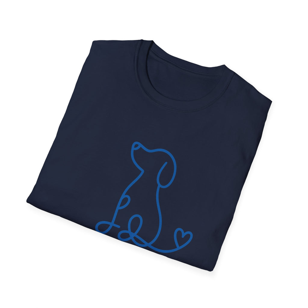 Doodle Dog-blue- T-shirt