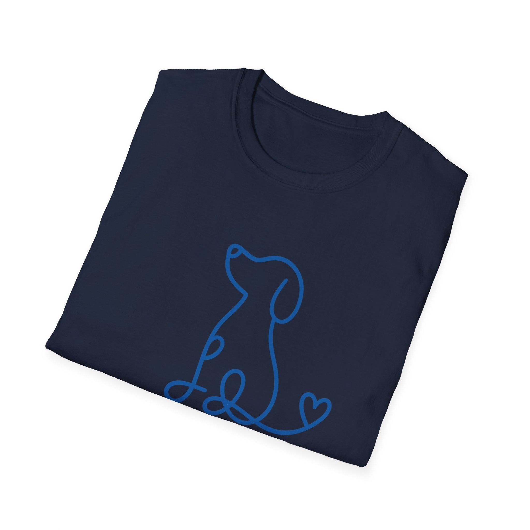 Doodle Dog-blue- T-shirt