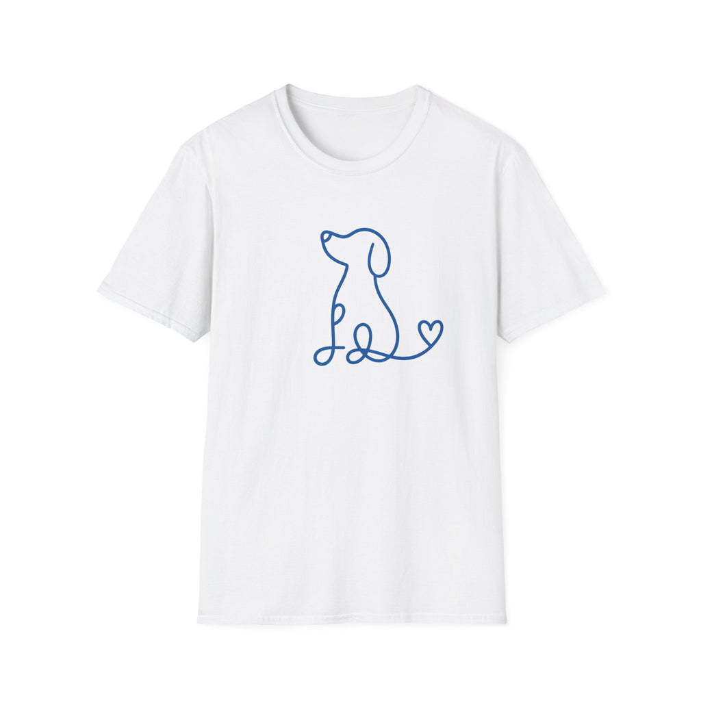 Doodle Dog-blue- T-shirt