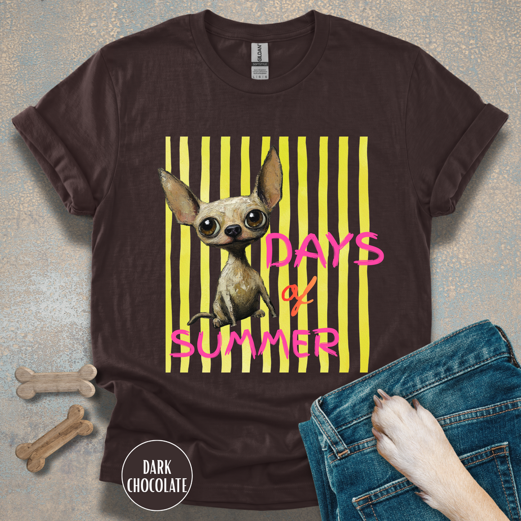 Dog Days of Summer Chihuahua Graphic T-Shirt