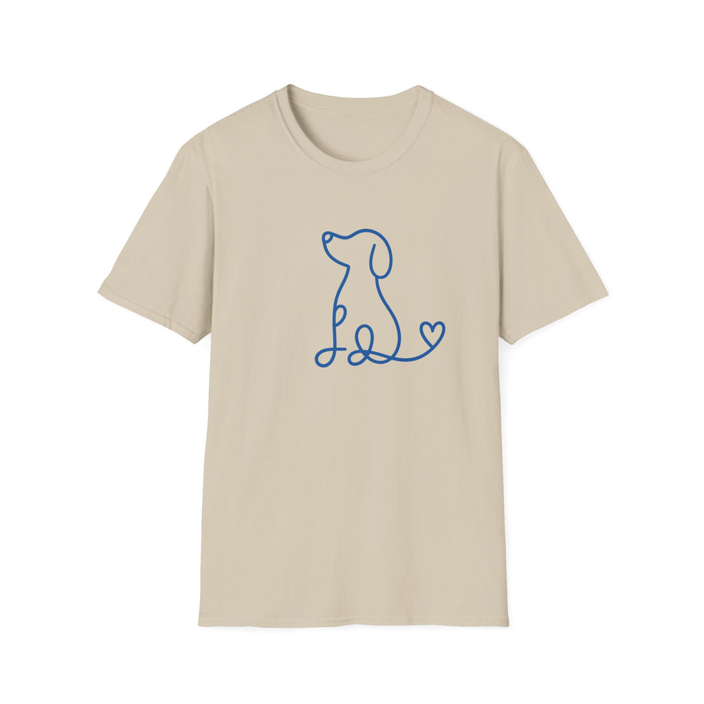 Doodle Dog-blue- T-shirt