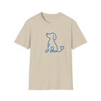 Doodle Dog-blue- T-shirt