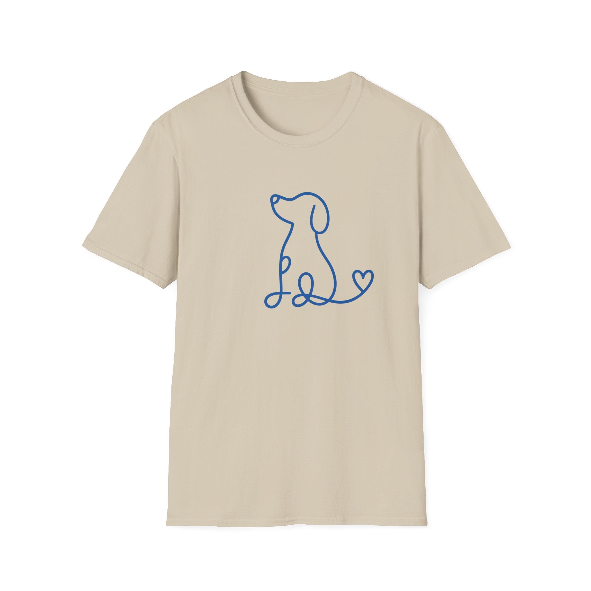 Doodle Dog-blue- T-shirt