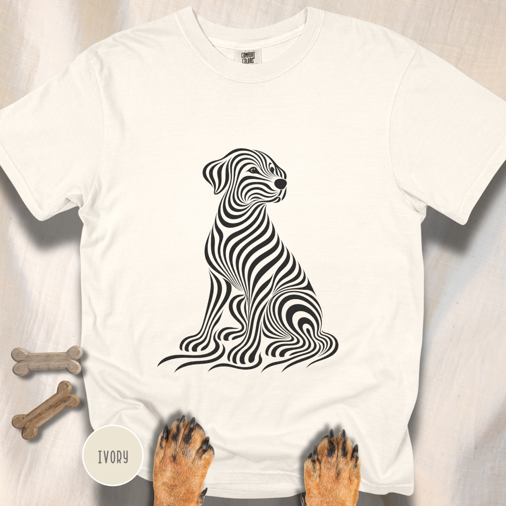 On My Wavelength Optical Art T-shirt