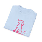 Doodle Dog-pink- T-shirt