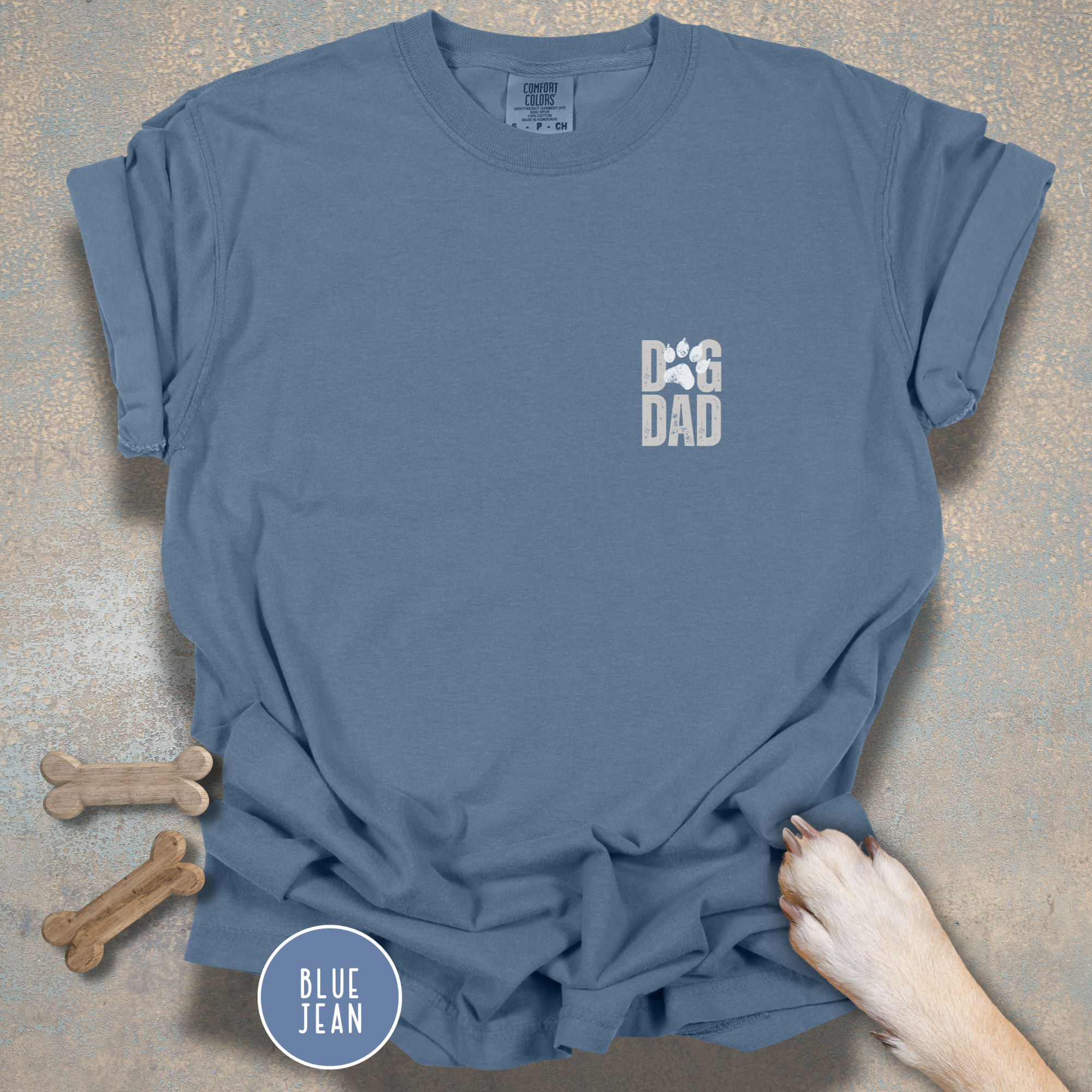 Personalized Best Dog Dad Ever Comfort Colors T-Shirt