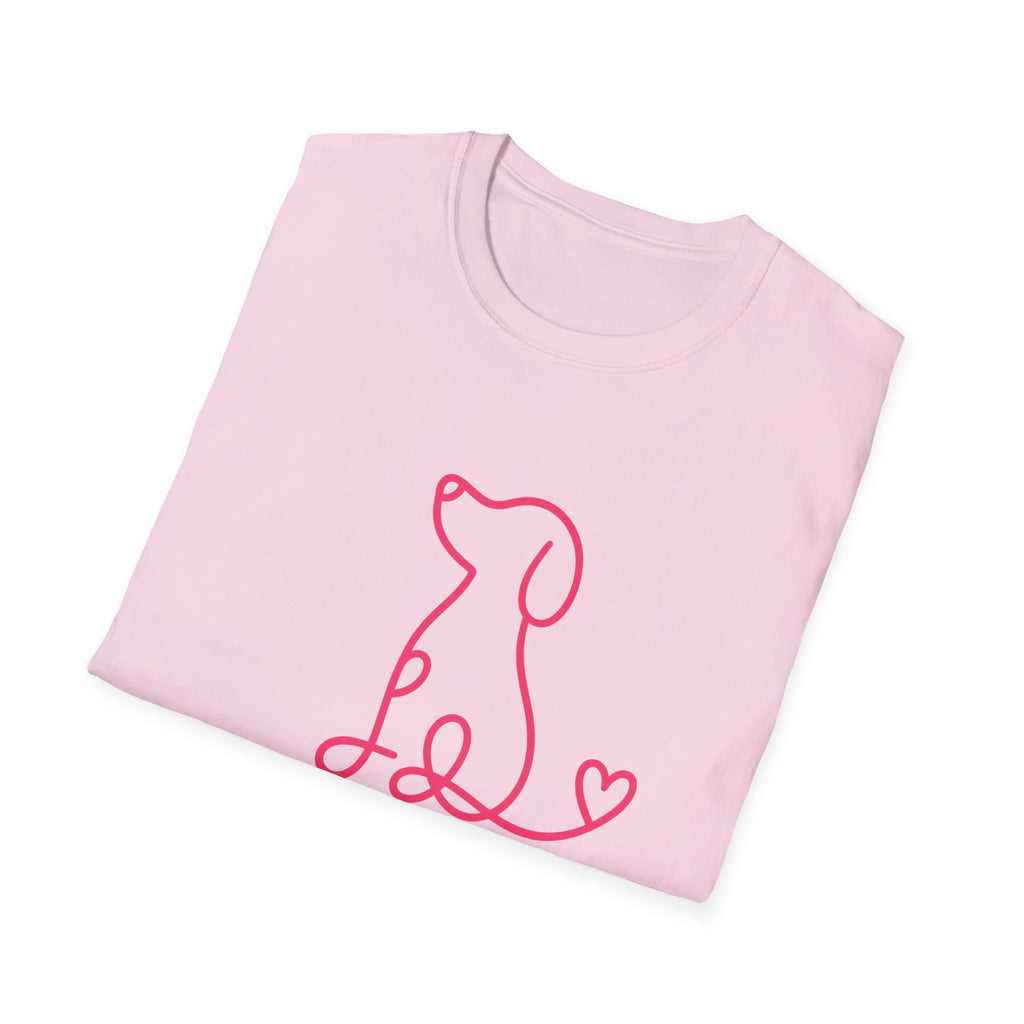 Doodle Dog-pink- T-shirt