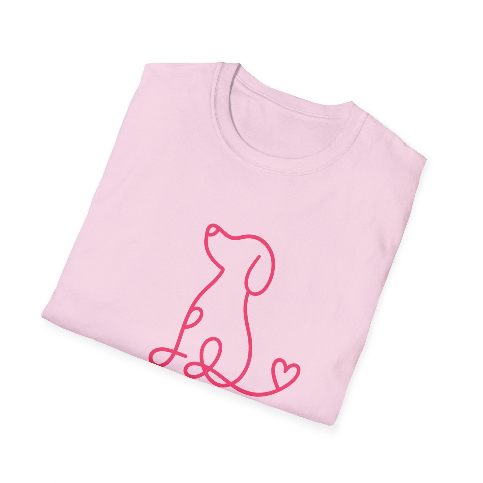 Doodle Dog-pink- T-shirt
