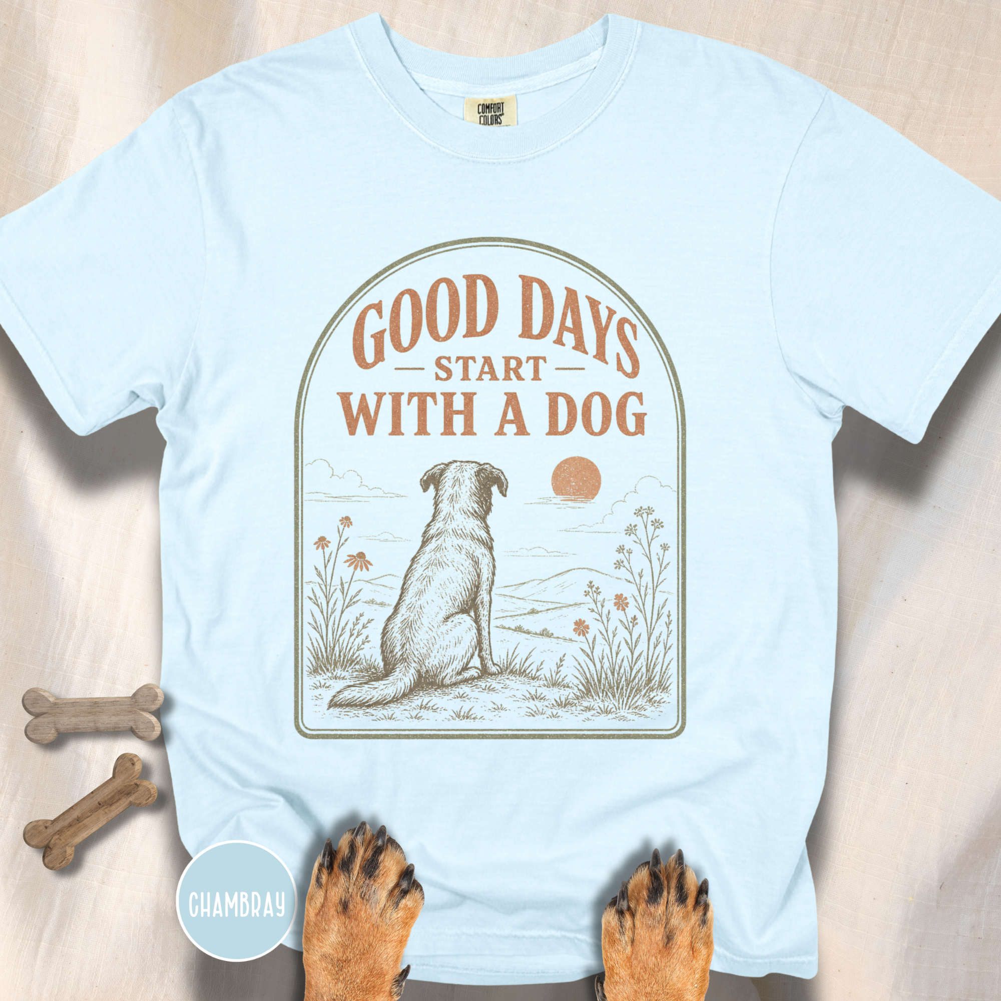 Good Days Start with a Dog  T-shirt