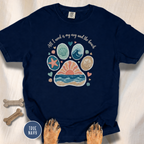 Coastal Dog Lover T-Shirt for Beach Loving Dog Moms