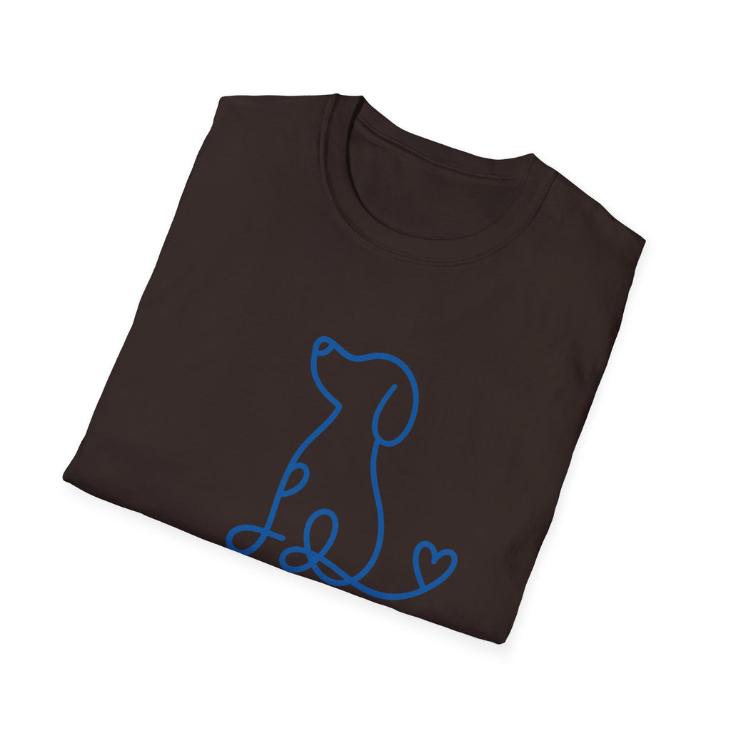 Doodle Dog-blue- T-shirt