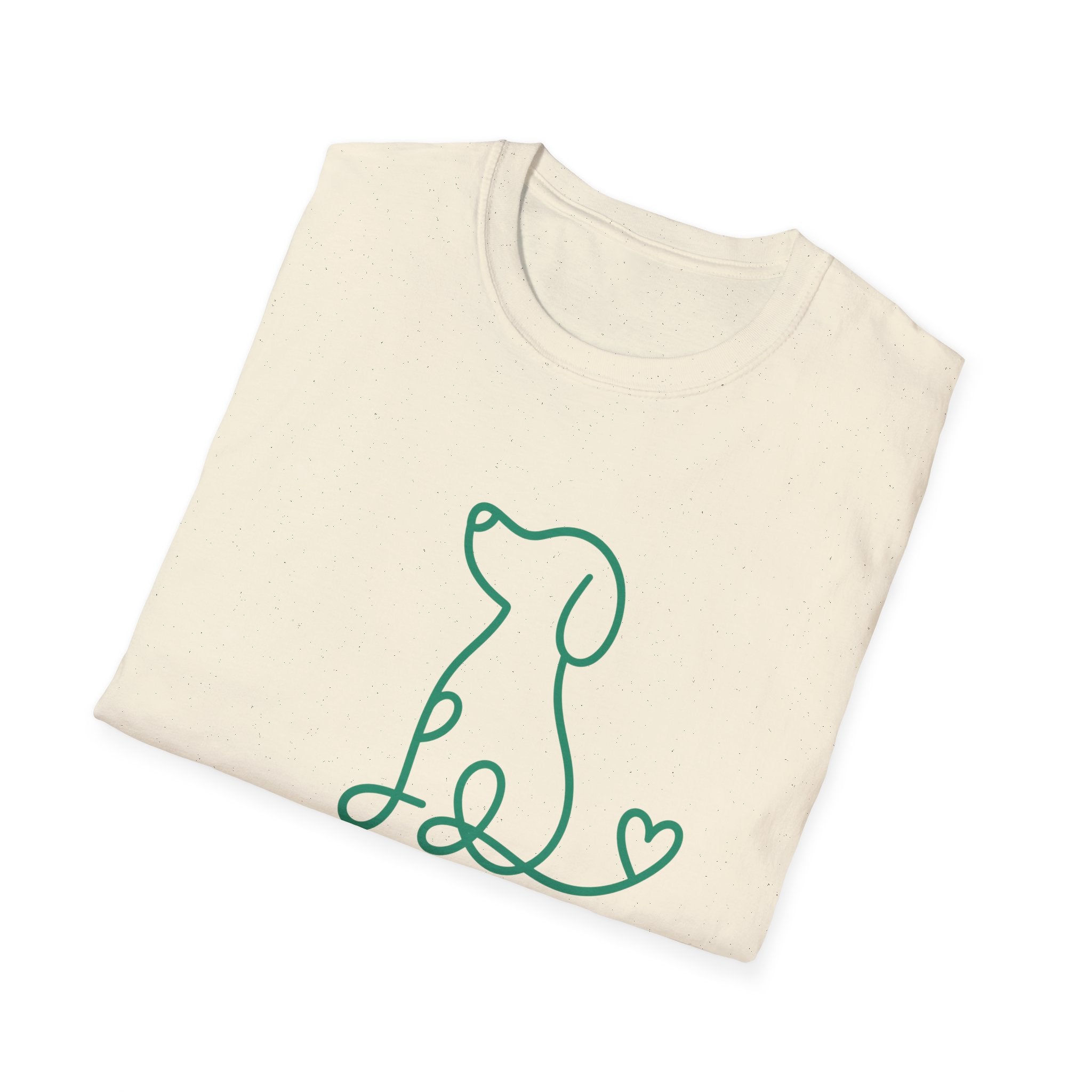 Doodle Dog-green- T-shirt