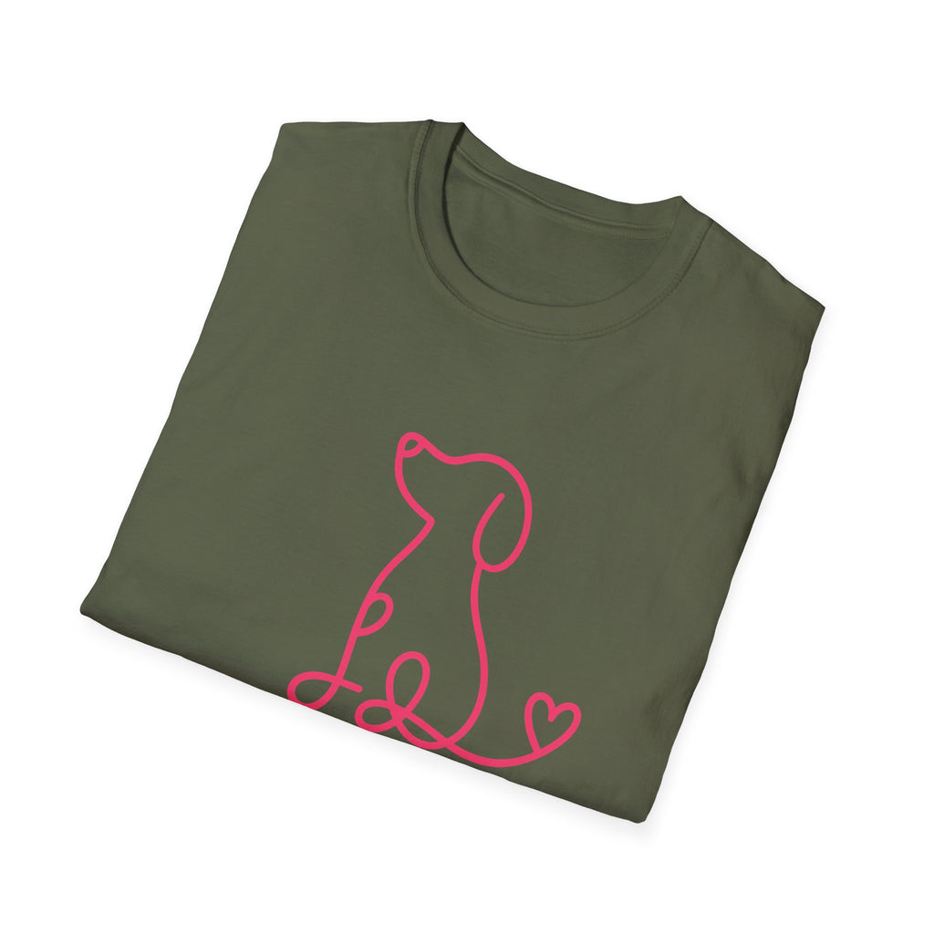 Doodle Dog-pink- T-shirt